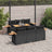 7 Piece Garden Sofa Set With Cushions Beige Poly Rattan Acacia