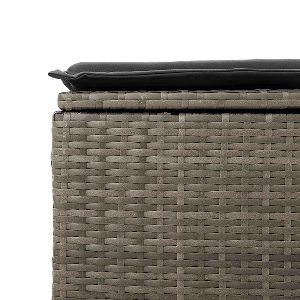 6 Piece Garden Sofa Set With Cushions Poly Rattan Acacia
