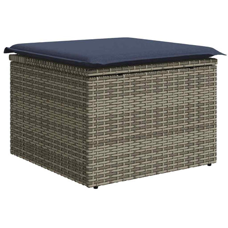 6 Piece Garden Sofa Set With Cushions Poly Rattan Acacia