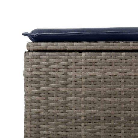 6 Piece Garden Sofa Set With Cushions Poly Rattan Acacia