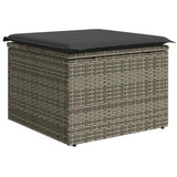7 Piece Garden Sofa Set With Cushions Poly Rattan Acacia