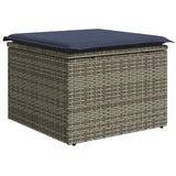 11 Piece Garden Sofa Set With Cushions Poly Rattan Acacia