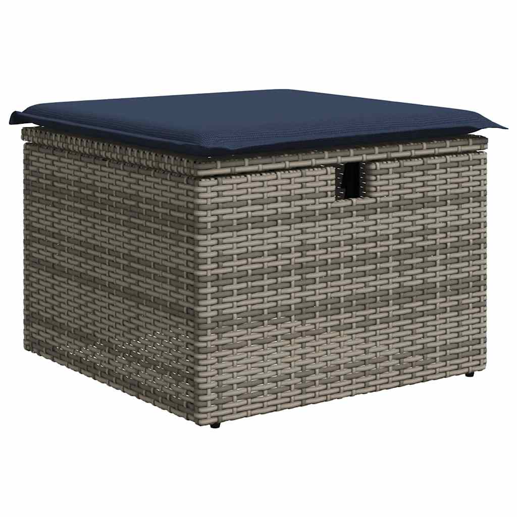 9 Piece Garden Sofa Set With Cushions Poly Rattan Acacia