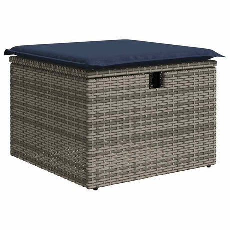 6 Piece Garden Sofa Set With Cushions Poly Rattan Acacia