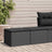 2 Piece Garden Sofa Set With Cushions Black Poly Rattan Acacia