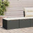 2 Piece Garden Sofa Set With Cushions Black Poly Rattan Acacia