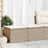 2 Piece Garden Sofa Set With Cushions Black Poly Rattan Acacia