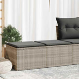 2 Piece Garden Sofa Set With Cushions Black Poly Rattan Acacia