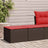 2 Piece Garden Sofa Set With Cushions Poly Rattan Acacia