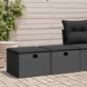 2 Piece Garden Sofa Set With Cushions Beige Poly Rattan Acacia