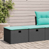 2 Piece Garden Sofa Set With Cushions Poly Rattan Acacia