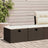 2 Piece Garden Sofa Set With Cushions Beige Poly Rattan Acacia