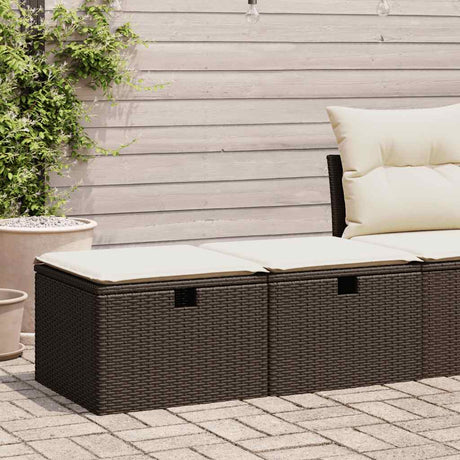 2 Piece Garden Sofa Set With Cushions Beige Poly Rattan Acacia
