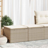 2 Piece Garden Sofa Set With Cushions Poly Rattan Acacia