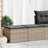 2 Piece Garden Sofa Set With Cushions Poly Rattan Acacia