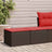 2 Piece Garden Sofa Set With Cushions Poly Rattan Acacia