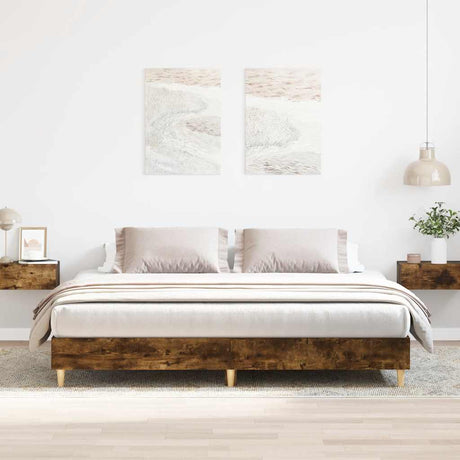 Bed Frame No Mattress Engineered Wood