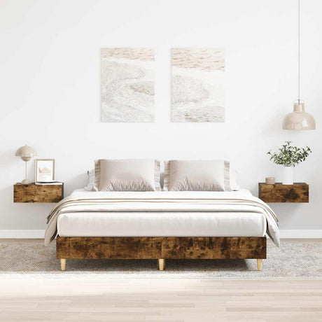 Bed Frame No Mattress Engineered Wood