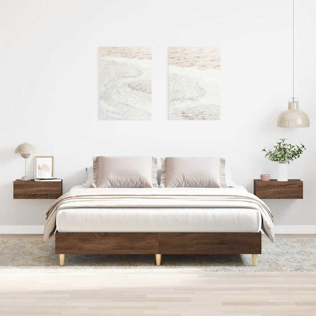 Bed Frame No Mattress Engineered Wood