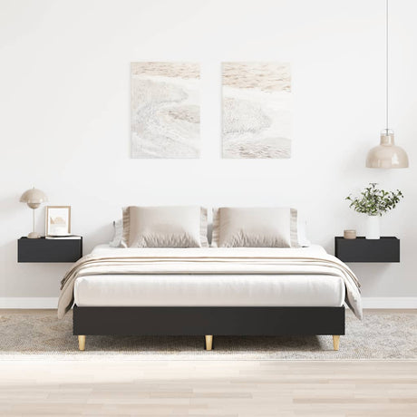 Bed Frame No Mattress Engineered Wood