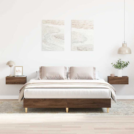 Bed Frame No Mattress Engineered Wood
