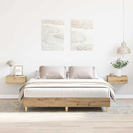 Bed Frame No Mattress Engineered Wood