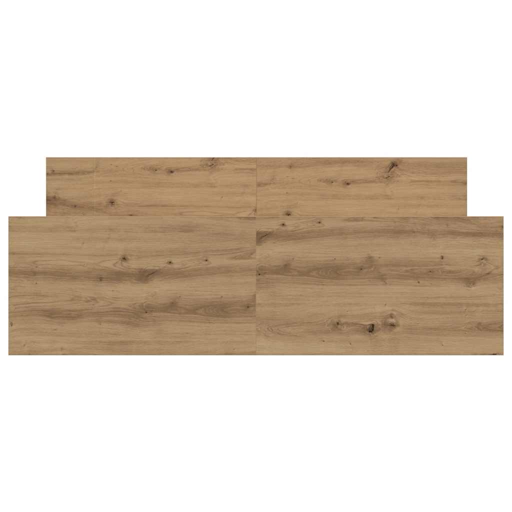 Bed Frame without Mattress Artisan Oak 135x190cm Engineered Wood