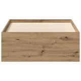 Bed Frame without Mattress Artisan Oak 90x200cm Engineered Wood