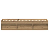Bed Frame without Mattress Artisan Oak 90x200cm Engineered Wood