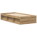 Bed Frame without Mattress Artisan Oak 90x200cm Engineered Wood