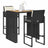 5 Piece Garden Bar Set With Cushions Poly Rattan Acacia