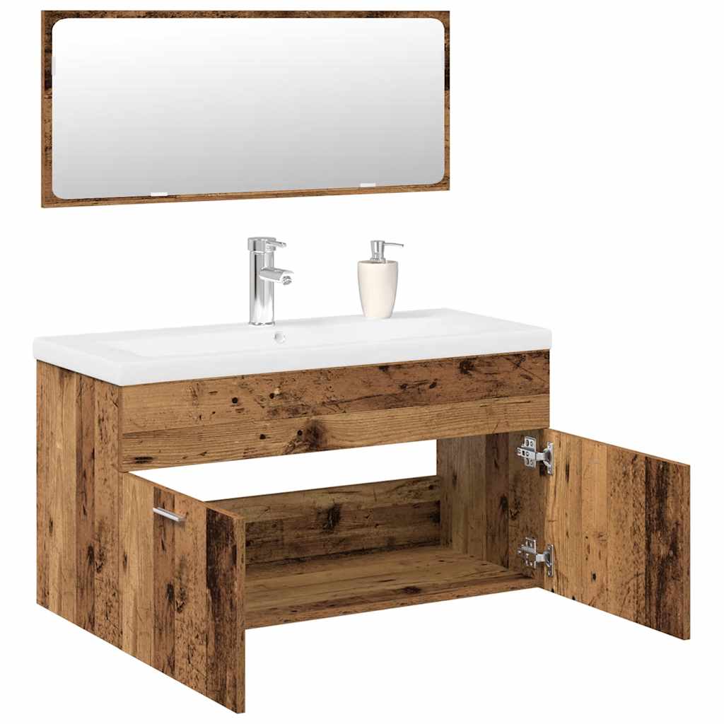 Bathroom Furniture Set Engineered Wood
