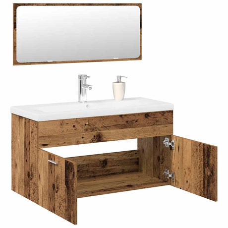Bathroom Furniture Set Engineered Wood