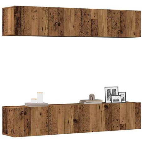 Tv Cabinets 4 Pcs 80X30X30 Cm Engineered Wood