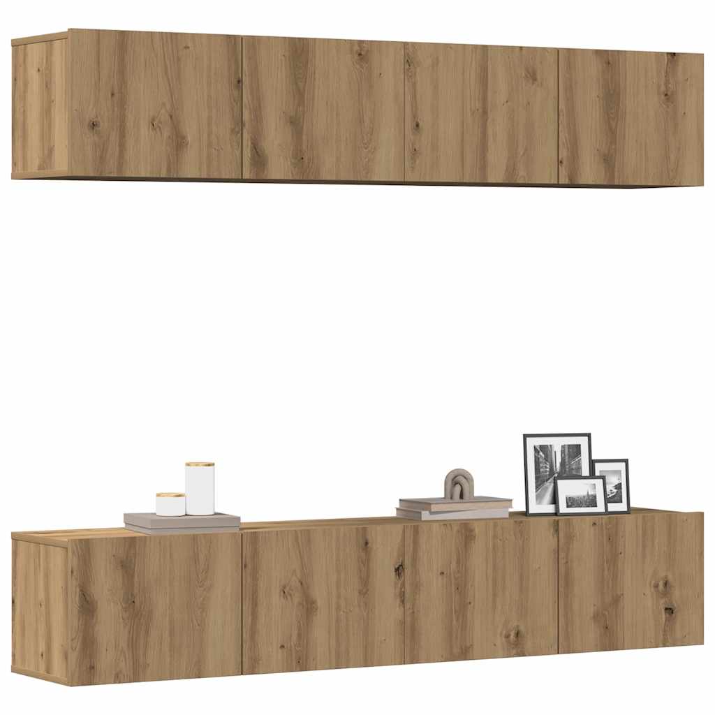 Tv Cabinets 4 Pcs 80X30X30 Cm Engineered Wood