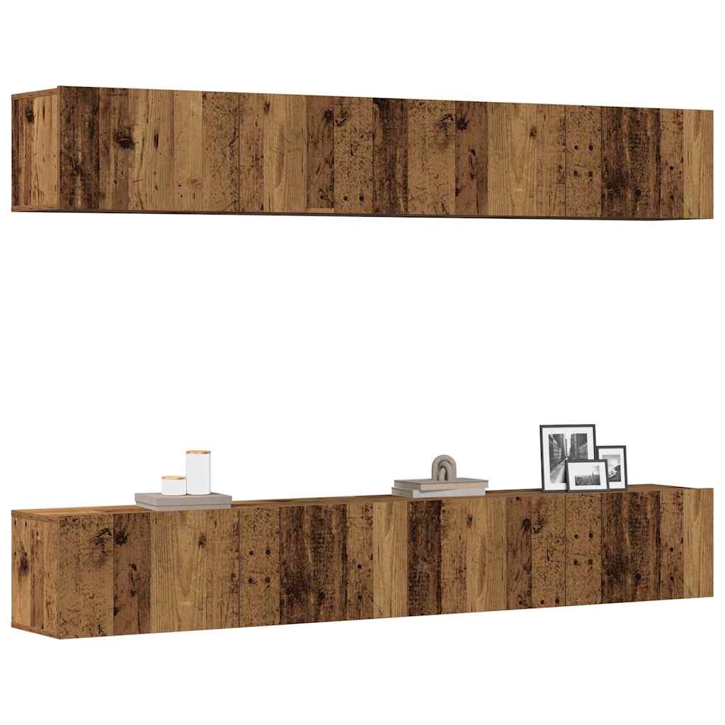Tv Cabinets 4 Pcs 80X30X30 Cm Engineered Wood