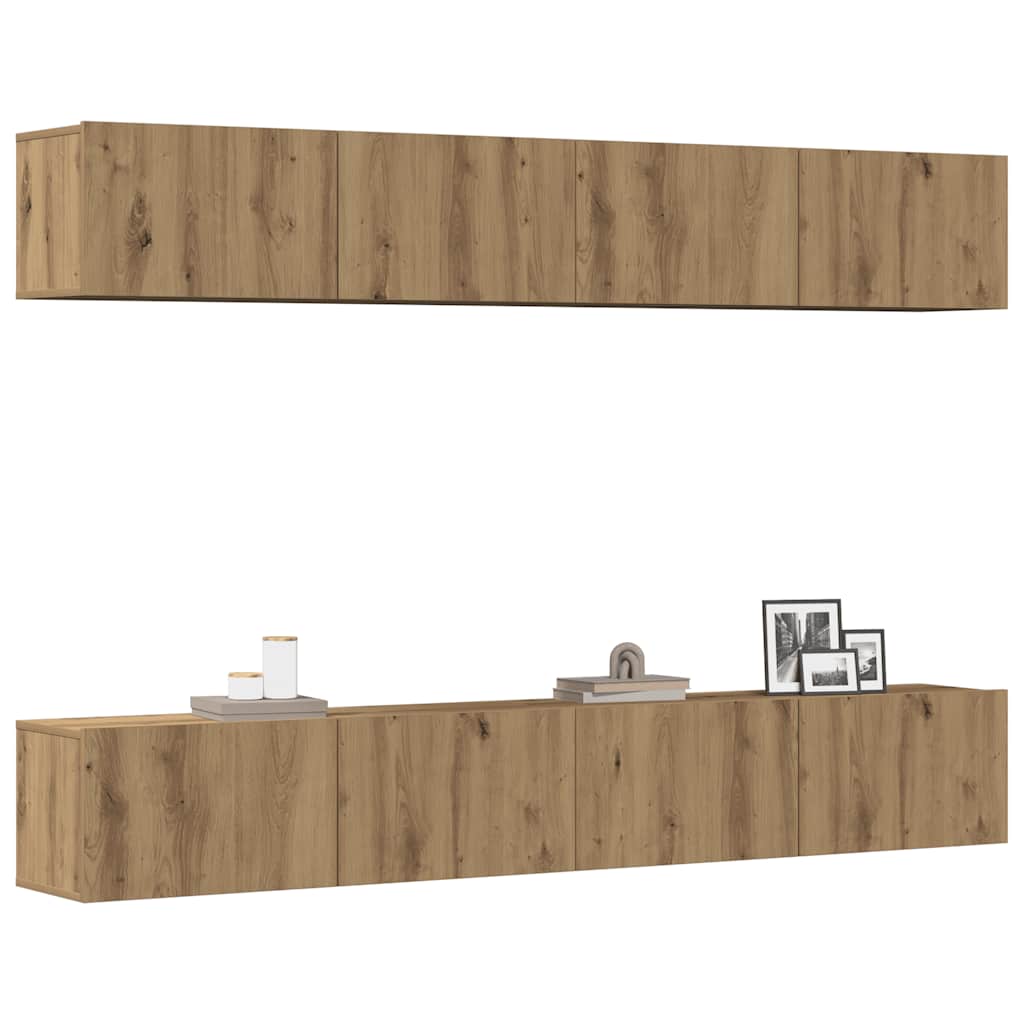 Tv Cabinets 4 Pcs 80X30X30 Cm Engineered Wood