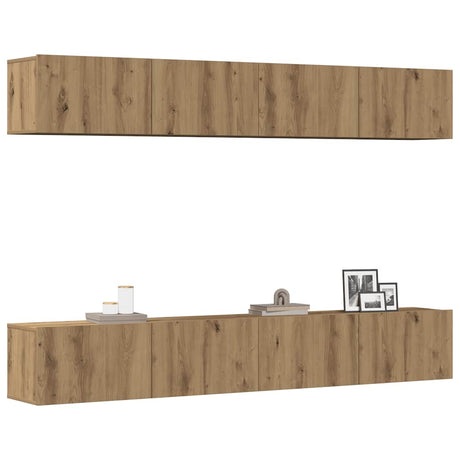 Tv Cabinets 4 Pcs 80X30X30 Cm Engineered Wood