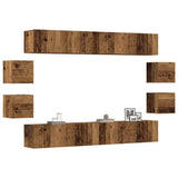 8 Piece Tv Cabinet Set Engineered Wood