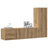 5 Piece Tv Cabinet Set Engineered Wood