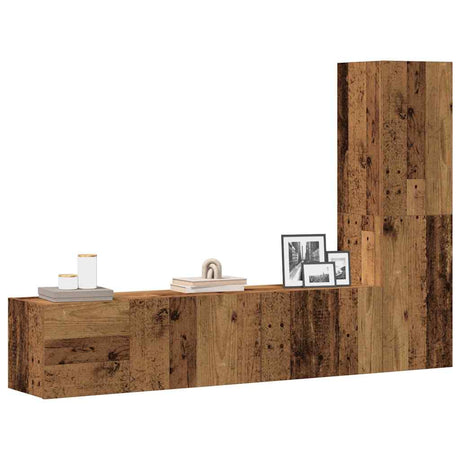 5 Piece Tv Cabinet Set Engineered Wood
