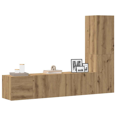 5 Piece Tv Cabinet Set Engineered Wood