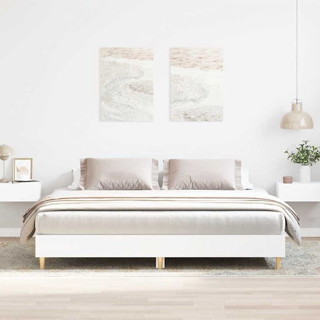 Bed Frame Without Mattress 180X200Cm Engineered Wood