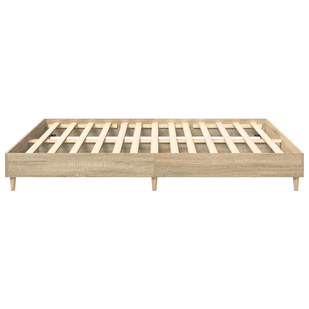 Bed Frame Without Mattress 180X200Cm Engineered Wood