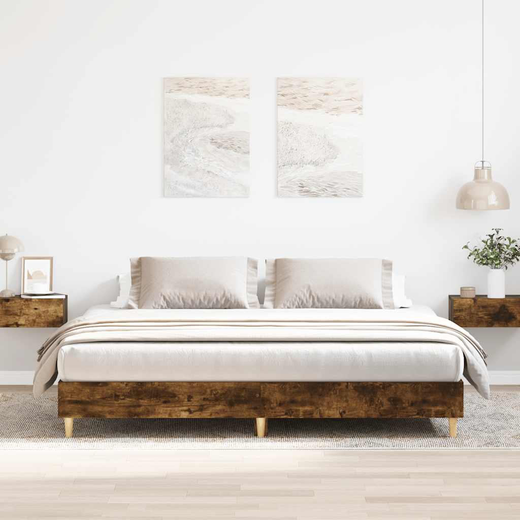 Bed Frame Without Mattress 180X200Cm Engineered Wood