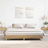 Bed Frame Without Mattress 180X200Cm Engineered Wood