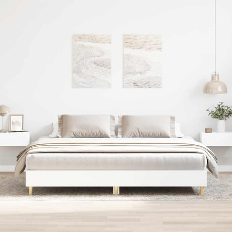 Bed Frame Without Mattress 180X200Cm Engineered Wood