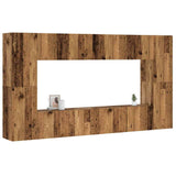 Wall Mounted Tv Cabinets 8 Pcs Engineered Wood