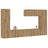7 Piece Tv Cabinet Set Engineered Wood