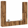 6 Piece Tv Cabinet Set Wall-Mounted Engineered Wood,  Tv Stand 80X30X30 Cm Made Of Engineered Wood,  Wall-Mounted Tv Cabinets - 2 Pcs , 30.5X30X, Made From Engineered Wood